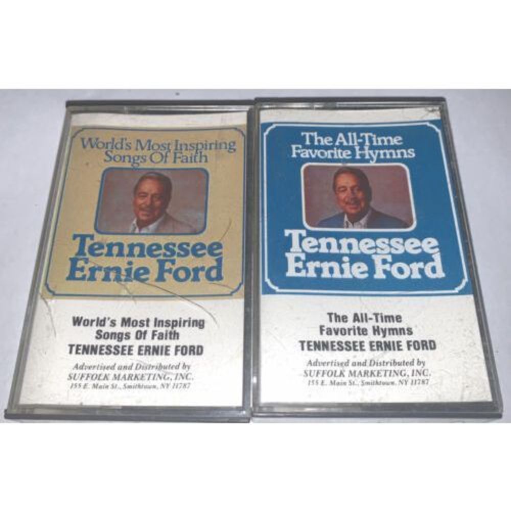 Tennessee Ernie Ford Cassette Tape Lot Bundle Hymns / Songs Of Faith